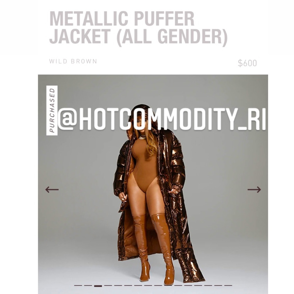 IVY PARK METALLIC PUFFER JACKET
